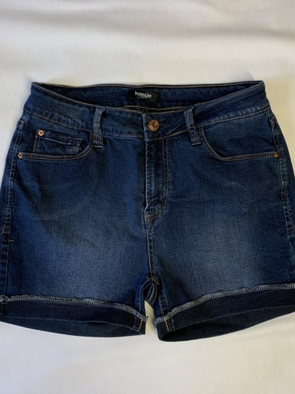 Kensie Cuffed Jeans Shorts Size 4